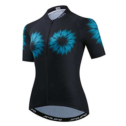 Fahrradtrikot für Damen, Sommer, kurze Ärmel, Radbekleidung, Cu0032, Small von WeimoMonkey