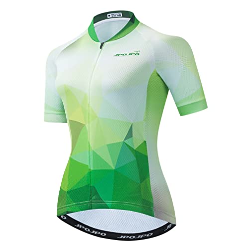 Damen Radtrikot Kurzarm Fahrrad Jersey Fahrrad Shirt Jacke Tops Damen Shirts, Cuu0041, 3XL von Weimostar