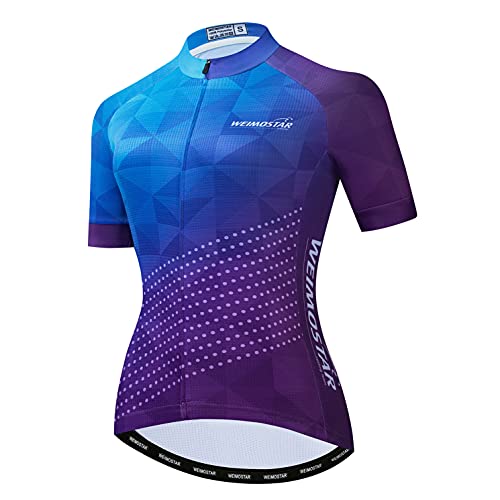 Fahrrad Trikot Damen Radsport Shirt MTB Top Bekleidung Mountain Road Fahrradbekleidung Pro Team Biker Racing Uniform Lady XXL von Weimostar
