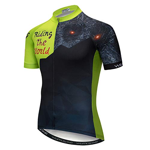 Fahrradtrikot Herren Fahrradtrikot MTB Fahrrad Sommer Kurzarm Radfahren Shirt Tops von Weimostar