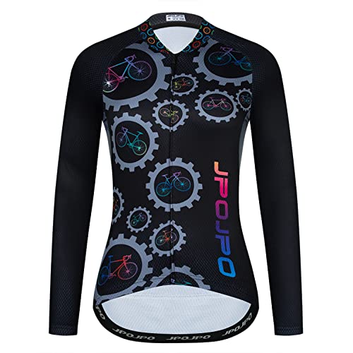 Fahrradtrikot mit langen Ärmeln, für Damen, Mountainbike, Straße, Mountainbike, Kleidung, Herbst, 345, Large von Weimostar