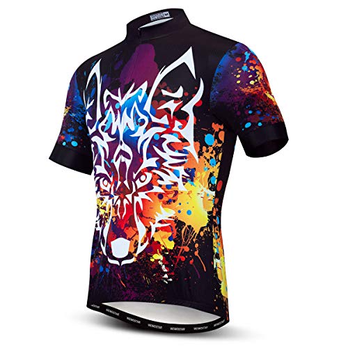 Fahrradtrikots Herren Bike Shirts Atmungsaktiv Reitbekleidung von Weimostar