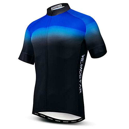 Herren-Fahrradtrikot, kurzärmlig, Oberteil, Größen S-XXXL, Lycra-Bündchen - - For Your Chest 42.5-45.6" (XL) von Weimostar