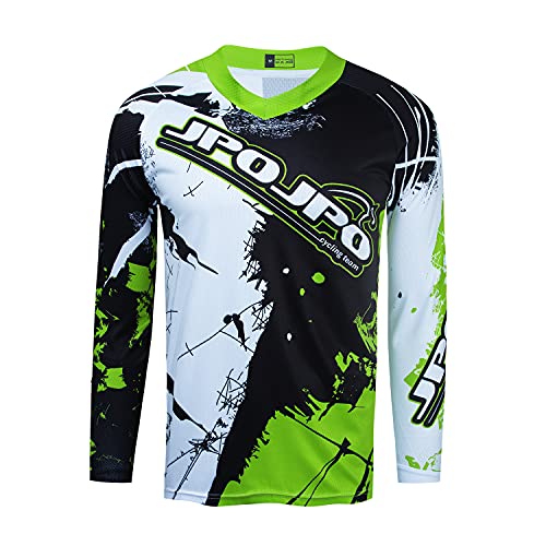 Kinder Radtrikot für Jugendliche Mountainbike Jungen Motocross Langarm Shirts Downhill Shirt Mädchen Fahrradfahren Biker Rennbekleidung Grün XXS Kinder Radtrikot für Jugendliche Mountainbike Jungen Motocross Langarm Shirts Downhill Shirt Mädchen Fahrradfahren Biker Rennbekleidung Grün XXS von Weimostar