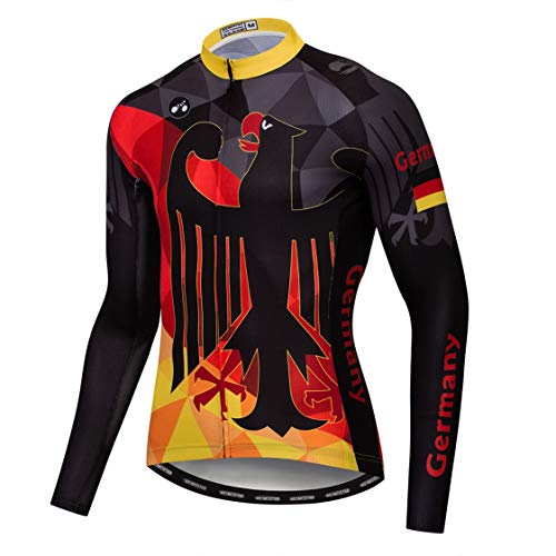 Radfahren Langarmtrikot Herren-Radsportbekleidung Fahrradtrikot Top Mountain Road MTB-Jersey-Shirt Atmungsaktives Team Sport tragen lila Größe S von Weimostar