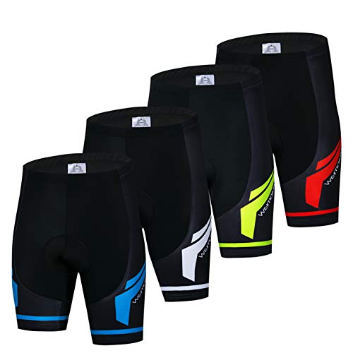 Radhose Herren Bikeshorts Gel Gepolsterte MTB Fahrradshorts Mountain Road Racing Strumpfhose Hose für Männer Sommer Radtour Bottom Breathable Weiß XXL von Weimostar