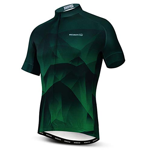 Radtrikot Herren Fahrradshirts Atmungsaktiv Reitbekleidung Gr. L Brust 102/107 cm, 10 von Weimostar