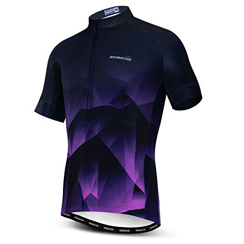 Radtrikot Herren Fahrradshirts Atmungsaktiv Reitbekleidung Gr. XXL Brust 115/120 cm, 11 von Weimostar