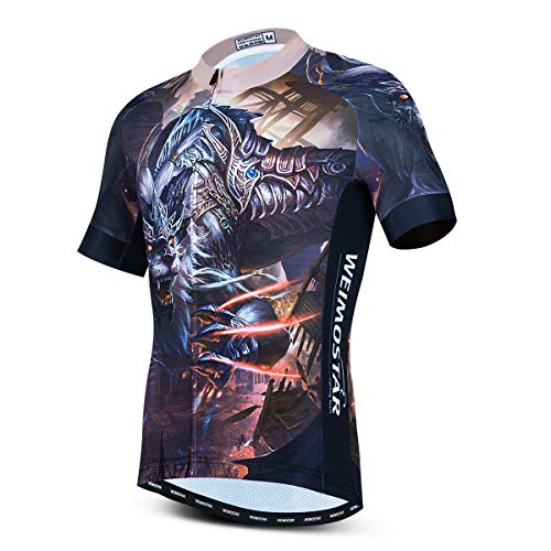 Radtrikot Herren Fahrradshirts Atmungsaktiv Reitbekleidung Gr. XXL Brust 115/120 cm, 24 von Weimostar