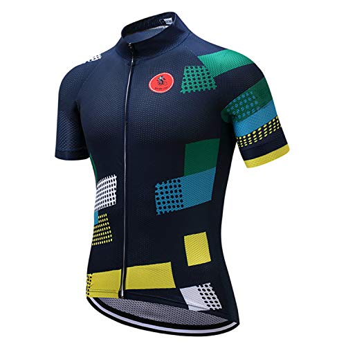 Radtrikot Herren Kurzarm Kariertes Fahrradtrikot für Männer Rennrad Trikot Sommer Fahrrad Shirt Buntes Mountainbike Radfahren Trikot Atmungsaktive Radsport Bekleidung CD8 Radtrikot Herren Kurzarm Kariertes Fahrradtrikot für Männer Rennrad Trikot Sommer Fahrrad Shirt Buntes Mountainbike Radfahren Trikot Atmungsaktive Radsport Bekleidung CD8 von weimostar