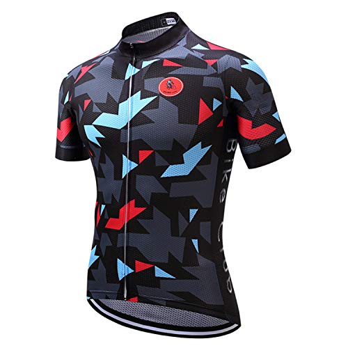 Radtrikot Herren Kurzarm Kariertes Fahrradtrikot für Männer Rennrad Trikot Sommer Fahrrad Shirt Buntes Mountainbike Radfahren Trikot Atmungsaktive Radsport Bekleidung CD8 Radtrikot Herren Kurzarm Kariertes Fahrradtrikot für Männer Rennrad Trikot Sommer Fahrrad Shirt Buntes Mountainbike Radfahren Trikot Atmungsaktive Radsport Bekleidung CD8 von weimostar