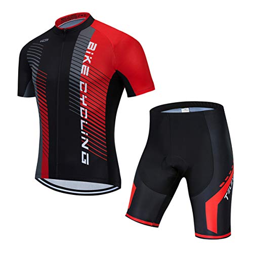 Radtrikot setzt Männer Bike Top Mountainbike Trikot Shorts Anzug Fahrrad Shirt Road Fahrradbe Rennen MTB Kleidung Sommer atmungsaktiv Sommer schwarz XXL Radtrikot setzt Männer Bike Top Mountainbike Trikot Shorts Anzug Fahrrad Shirt Road Fahrradbe Rennen MTB Kleidung Sommer atmungsaktiv Sommer schwarz XXL von Weimostar