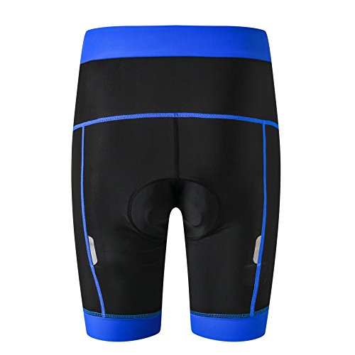 Weimostar Damen-Radhose, für Mountainbike, gepolsterte Fahrradhose für Frauen und Mädchen, Größe S - 3XL, Damen, blau, Small von Weimostar