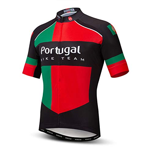 Weimostar Herren Radtrikots Atmungsaktive Radtrikots Team Sportswear Portugal L von Weimostar