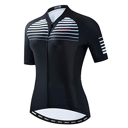 Weimostar Radtrikot Damen Fahrrad Trikot voller Reißverschluss Fahrrad Hemd Kurzarm Rennrad Kleidung Reiten Rennen MTB Top Kleidung für Damen Damen Bergsport Top Sommer bunt Größe XXXL von Weimostar