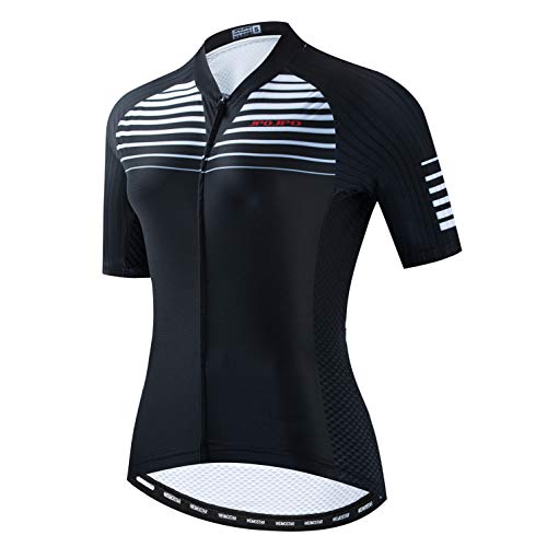 Weimostar Radtrikot Frauen Fahrrad Trikot voller Reißverschluss Fahrrad Hemd Kurzarm Rennrad Kleidung Reiten Rennen MTB Top Kleidung für Damen Damen Bergsport Top Sommer bunt Größe M. von Weimostar