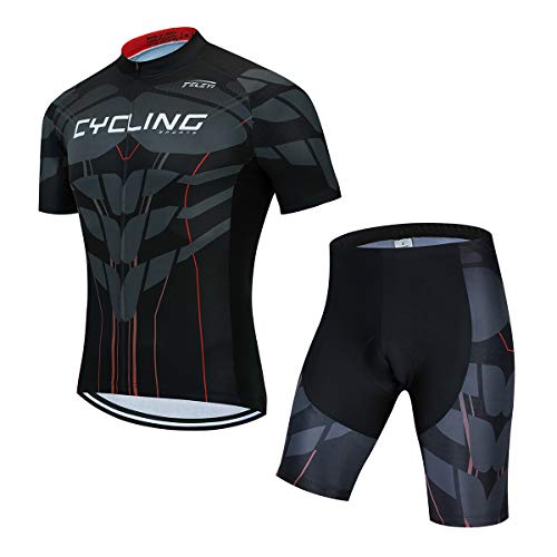 Weimostar Radtrikot Herren Set Kurzarm Rennrad Trikot Set Sommer Radbekleidung 4D Gel Fahrradbekleidung Fahrrad Bekleidung Anzug Atmungsaktive Fahrradtrikot Set CC64 von Weimostar