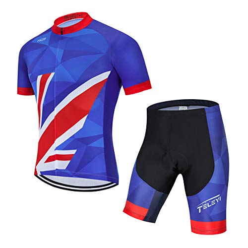Weimostar Radtrikot Set Herren Kurzarm Fahrradbekleidung Für Herren Sommer Radsport Bekleidung Rennrad Kleidung Männer von Weimostar