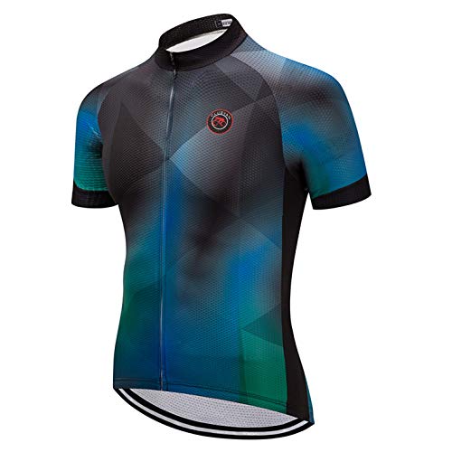 Weimostar Radtrikots Bike Running Racing Outdoor-Sportoberteile für Man Blue und Black XL von Weimostar