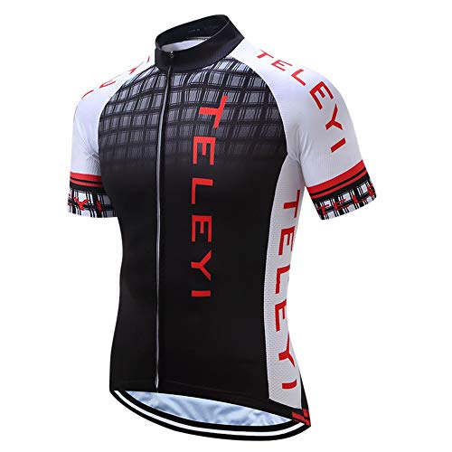 weimostar Cycling Jersey Men Bike Jersey Short Sleeve Mens Riding MTB Biking Shirts Tops Pockets, Breathable von Weimostar