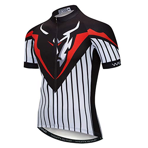 Fahrradtrikot Herren Fahrradtrikot MTB Fahrrad Sommer Kurzarm Radfahren Shirt Tops von Weimostar