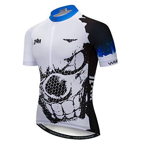 Fahrradtrikot Herren Fahrradtrikot MTB Fahrrad Sommer Kurzarm Radfahren Shirt Tops von Weimostar