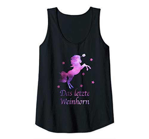 Damen Das letzte Weinhorn Junggesellinnenabschied Tank Top Damen Das letzte Weinhorn Junggesellinnenabschied Tank Top von Weinhorn Weinliebhaber