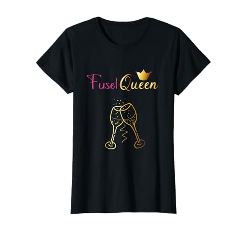 Damen Weinkönigin Schnapskönigin Fuselqueen Partyoutfit T-Shirt Damen Weinkönigin Schnapskönigin Fuselqueen Partyoutfit T-Shirt von Weinkönigin Weinfest Schnaps Alkohol Party