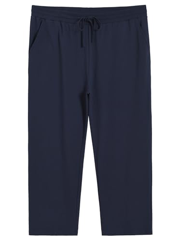 Weintee Damen-Sweathose mit weitem Bein und Taschen, Marineblau, XXX-Large Mehr von Weintee