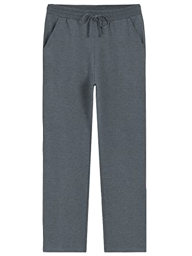 Weintee Herren-Sweathose aus Baumwolle mit Taschen, 86,4 cm Schrittlänge, Dunkelgrau, X-Large Hoch von Weintee