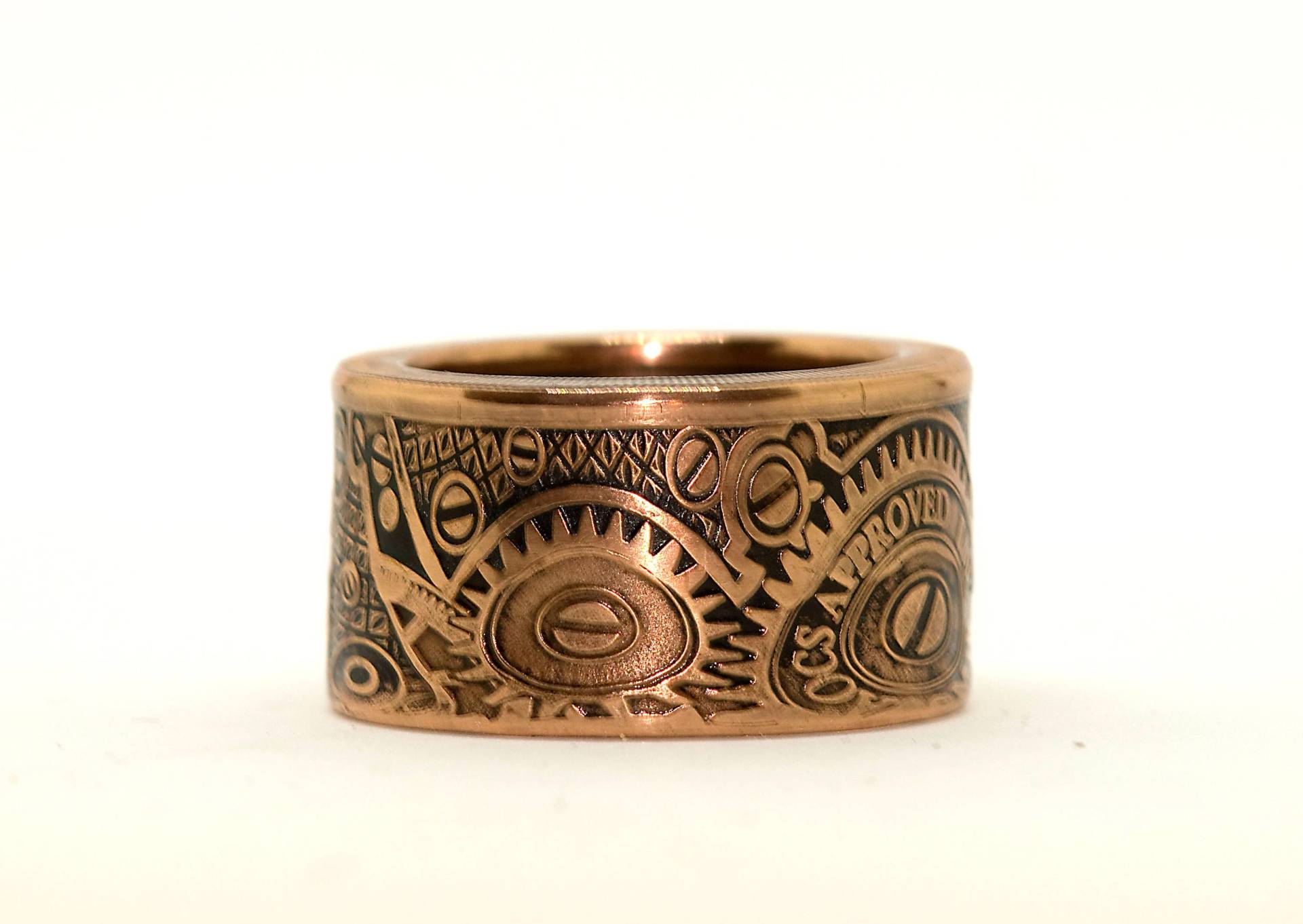 Globes & Gears Wide Band | 2011 Münzring Globes & Gears Wide Band | 2011 Münzring von WeirWorldCoinRings