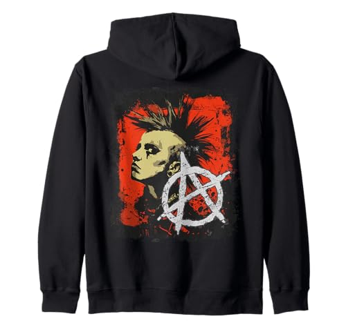 Punkrock Mädchen Kapuzenjacke Punkrock Mädchen Kapuzenjacke von Weird Punkrock love