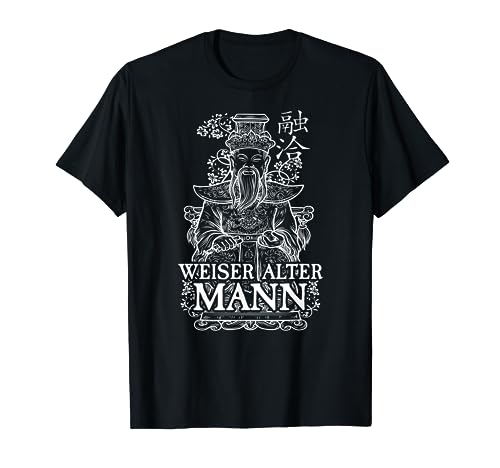 Shaolin Meister mit Spruch I Herren Weiser Alter Mann T-Shirt von Böser Alter Mann & Böse Alte Frau I Damen & Herren