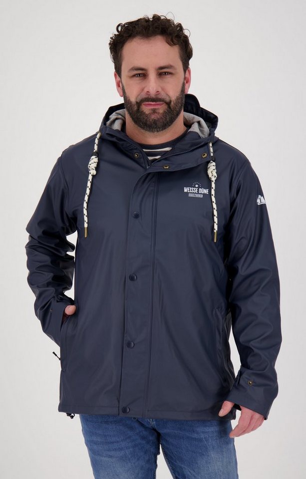 Weisse Düne Regenjacke NEPPERMIN MEN mit Kapuze und wasserdich verschweißten Nähten von Weisse Düne