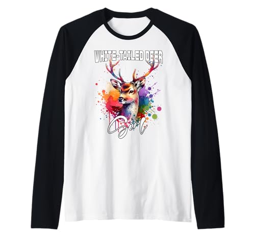 White-Tailed Deer Mädchen Weisswedelhirsch Raglan White-Tailed Deer Mädchen Weisswedelhirsch Raglan von Weisswedelhirsch Designs Damen