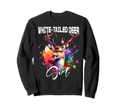 White-Tailed Deer Mädchen Weisswedelhirsch Sweatshirt White-Tailed Deer Mädchen Weisswedelhirsch Sweatshirt von Weisswedelhirsch Designs Damen