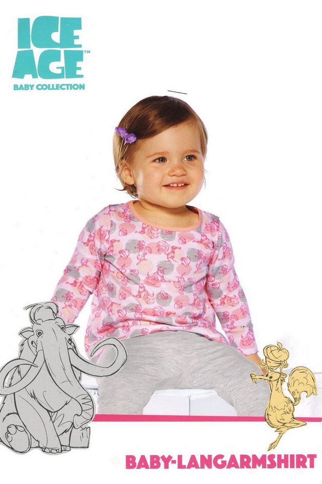 Weit & Breit Handelsgesellschaft mbH Langarmshirt Ice Age Baby Langarmshirt T-Shirt von Weit & Breit Handelsgesellschaft mbH
