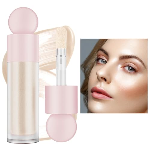 Liquid Highlighter Natural Glow für Gesicht und Körper, Leicht Feuchtigkeitsspendend Highlighter-Makeup für Langanhaltenden Schimmer, Contouring stick Einfach zu Bedienen mit Kissen Applikator von Weixinbuy
