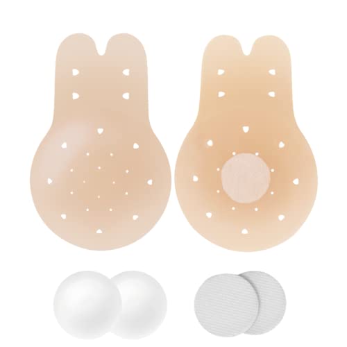 Nippelpads, Nipple Cover für Damen,Wiederverwendbares Silikon Nipple Pads,Ultradünne Selbstkleb Unsichtbar Atmungsaktiv.,Nippelpads Nippel Kleber für Abendkleider [8 cm ] von Weklea