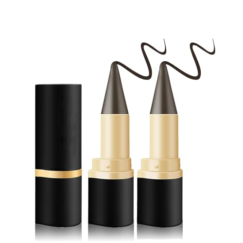 2 Stücke Eyeliner Wasserfest Kajalstift Dunkelbraun,Schnell Trocknender Wischfester Gel Eyeliner,Eye Pencil,Augen-Look Eyeliner-Make-up für den idealen Lidstrich Ein Alltägliches Lang 2 Stücke Eyeliner Wasserfest Kajalstift Dunkelbraun,Schnell Trocknender Wischfester Gel Eyeliner,Eye Pencil,Augen-Look Eyeliner-Make-up für den idealen Lidstrich Ein Alltägliches Lang von Wekuw