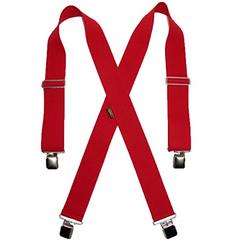 Welch Herren Hosenträger Rot Rot Medium Welch Herren Hosenträger Rot Rot Medium von Welch