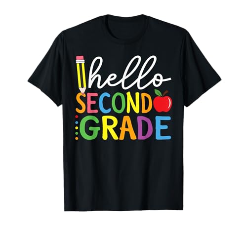 Hallo Team der zweiten Klasse, 2. Klasse, Schulanfang, Kind T-Shirt Hallo Team der zweiten Klasse, 2. Klasse, Schulanfang, Kind T-Shirt von Welcome Back To School Happy First Day of School.
