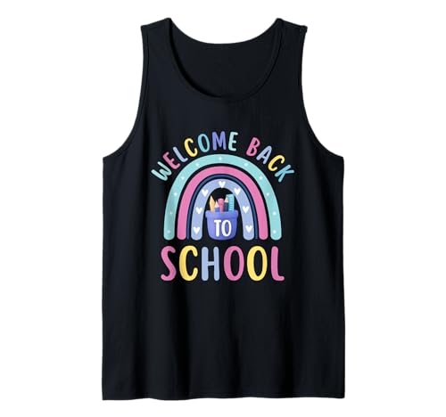 Retro Welcome Back to School Teacher Appreciation Boys Girls Tank Top Retro Welcome Back to School Teacher Appreciation Boys Girls Tank Top von Welcome Back To School & First Day of School Tee