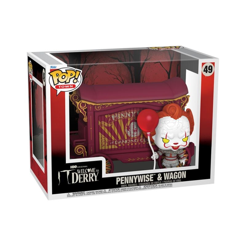 Welcome to Derry Pennywise & Wagon (Pop! Town) Vinyl Figur 49 Funko Pop! multicolor von Welcome to Derry
