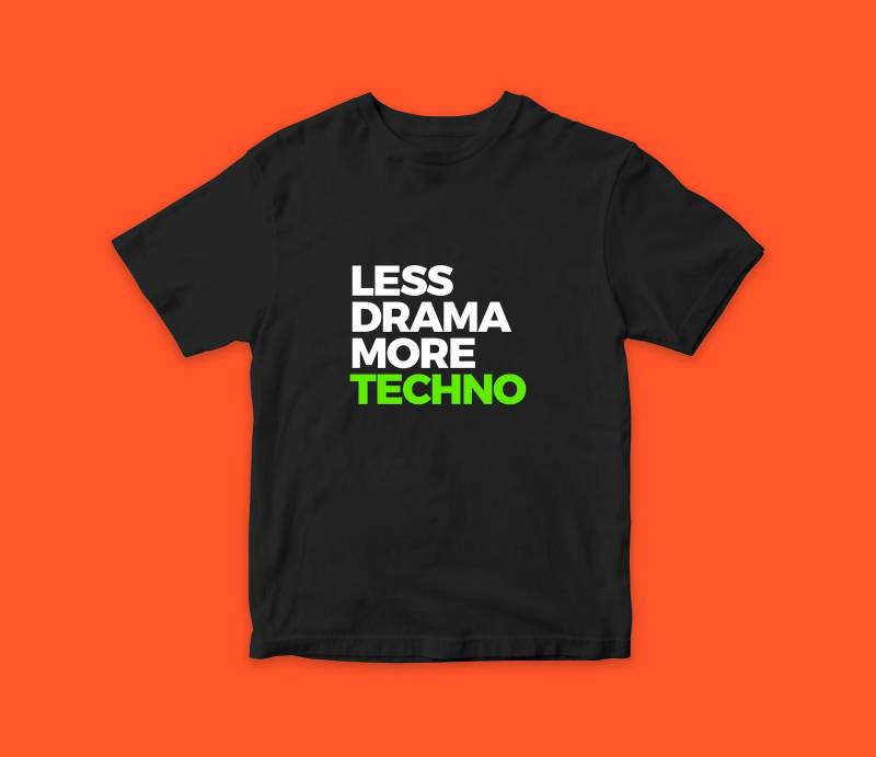 Unisex Less Drama More Techno T-Shirt, Party Hochwertiges Geschenk Für Sie, Ihn, Rave, Partykleidung Unisex Less Drama More Techno T-Shirt, Party Hochwertiges Geschenk Für Sie, Ihn, Rave, Partykleidung von WelcomeAboardStudio