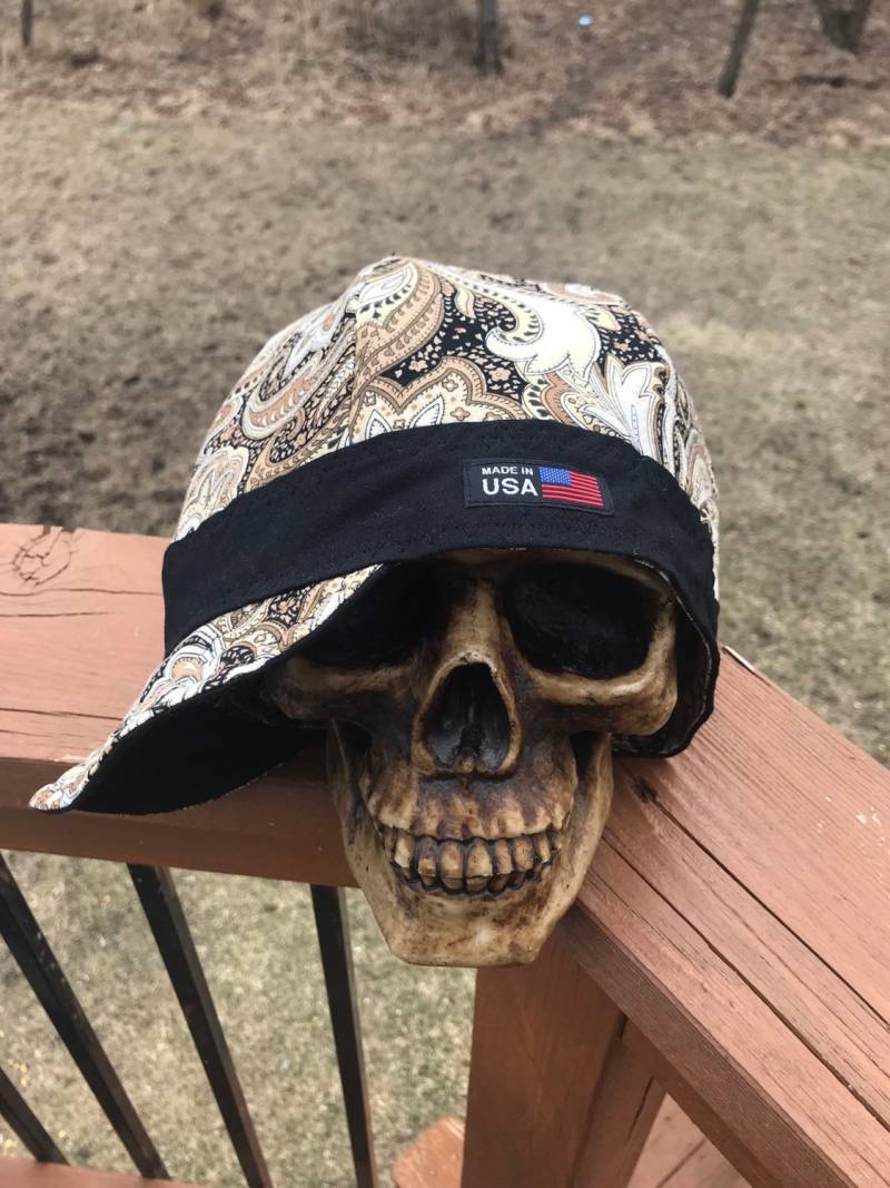 The Cappuccino - 100% Baumwolle Made To Order- Wendbar- Vorgewaschen- Unglaublich Weiche Und Strapazierfähige von WeldingCapsbyLori