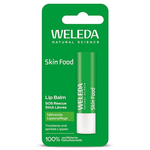WELEDA Bio Skin Food Lip Balm – Nährend, Reparierend & Vegan für geschmeidige, weiche Lippen (1x 4,8g) von Weleda