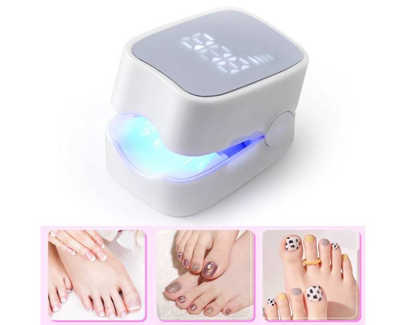 Welikera Lichthärtungsgerät 2 st Nagelpilz Laser Behandlungsgerät, Nagelpilz Behandlung, 2-tlg., 3 sichtbare blaue Lichter& 1 unsichtbares Infrarotlicht von Welikera