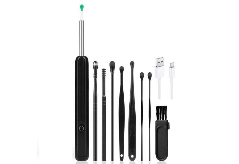 Welikera Elektrischer Hornhautentferner Ohrenschmalz Entferner Otoskop Wifi Ohrenreiniger Kamera,IP67,6 LED von Welikera