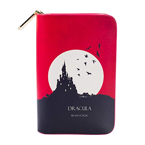 Well Read Dracula buchinspiriertes Portemonnaie mit Rundum-Reißverschluss für Literaturliebhaber Veganes Kunstleder Clutch Geldbörse Damen von Well Read